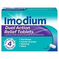 Imodium Dual Action Tablets (6 Tablets)