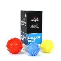 Meglio - Spiky Massage Ball Pack Of Three Muscle Tension Relief And Trigger Point Therapy.  (Medium)