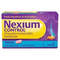Nexium Control 20mg Gastro-Resistant Tablets (14 Tablets)