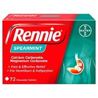 Rennie Spearmint 72 Chewable Tablets