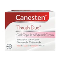 Canesten Thrush Duo Oral Capsule & External Cream (Fluconazole 150mg and Clotrimazole 2% w/w)